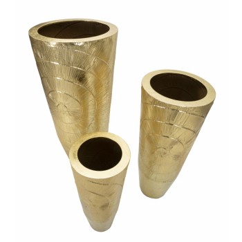 P/VASES GOLDELY TRIS