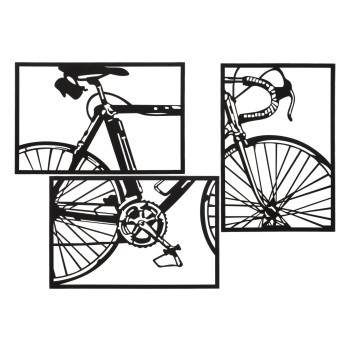 ENSEMBLE DE PANNEAUX MURAUX DE VÉLO 3PCS