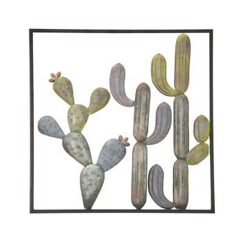 PANNEAU EN FER CACTUS-FRAME -C-