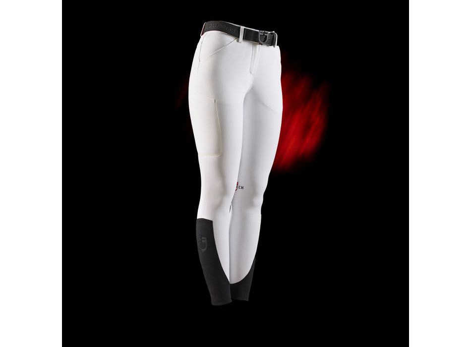 Pantalon slim femme Equestro Ridertechnology avec coutures thermosoudées