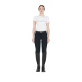 PANTALON D'ÉTÉ FEMME COUPE SLIM EN TISSU TECHNIQUE BI-ÉLASTIQUE