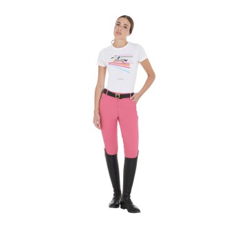 PANTALON D'ÉTÉ FEMME COUPE SLIM EN TISSU TECHNIQUE BI-ÉLASTIQUE