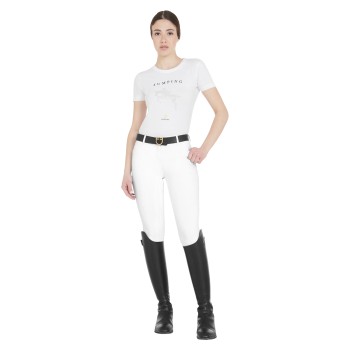 PANTALON D'ÉTÉ FEMME COUPE SLIM EN TISSU TECHNIQUE BI-ÉLASTIQUE