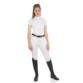 PANTALON MODÈLE COURSE FEMME EN COTON STRETCH