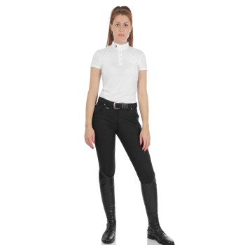 PANTALON MODÈLE COURSE FEMME EN COTON STRETCH