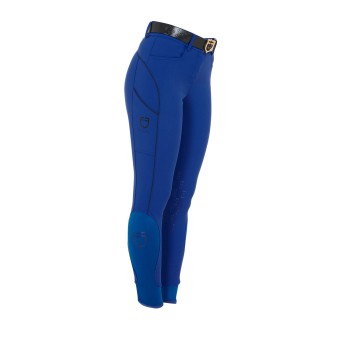 PANTALON FEMME COUPE SLIM AVEC POIGNEE AUX GENOUX