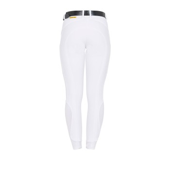 PANTALON FEMME COUPE SLIM AVEC POIGNEE AUX GENOUX