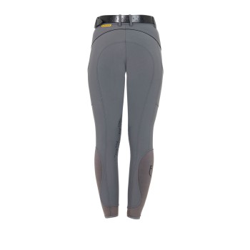 PANTALON FEMME COUPE SLIM AVEC POIGNEE AUX GENOUX