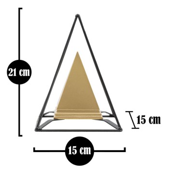 PYRAMIDE EN OR AVEC FER