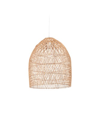 Plafoniera per lampada Domitila rattan con finiturnitura naturale Ø 44 cm