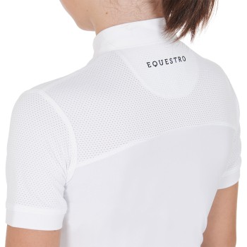 POLO DE COMPÉTITION SLIM FIT POUR FILLES EN TISSU PERFORÉ