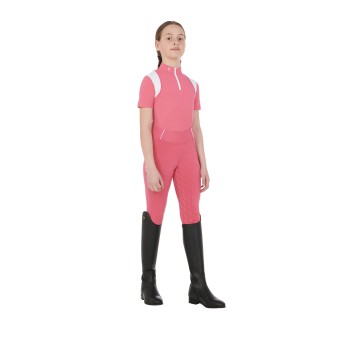 POLO D'ENTRAÎNEMENT ZIPPÉ FILLE COUPE SLIM