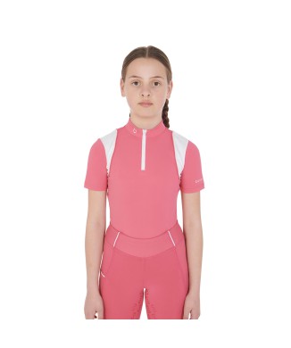 POLO D'ENTRAÎNEMENT ZIPPÉ FILLE COUPE SLIM