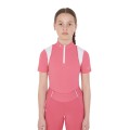 POLO D'ENTRAÎNEMENT ZIPPÉ FILLE COUPE SLIM