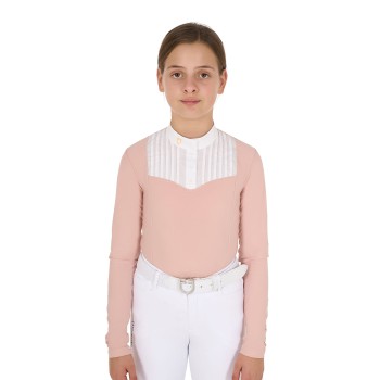 POLO DE COMPÉTITION FILLE SLIM FIT AVEC STRASS