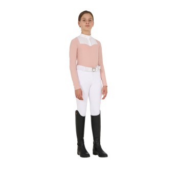 POLO DE COMPÉTITION FILLE SLIM FIT AVEC STRASS