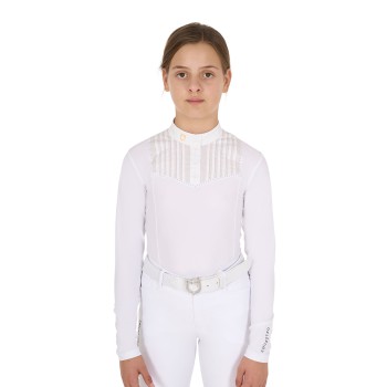 POLO DE COMPÉTITION FILLE SLIM FIT AVEC STRASS