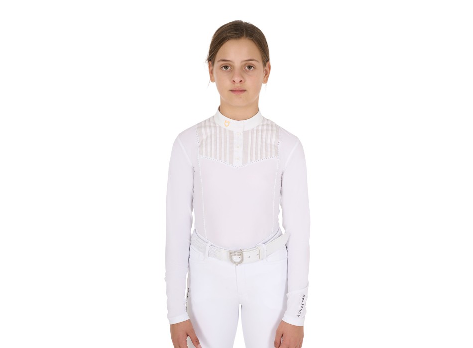 POLO DE COMPÉTITION FILLE SLIM FIT AVEC STRASS