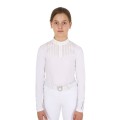 POLO DE COMPÉTITION FILLE SLIM FIT AVEC STRASS