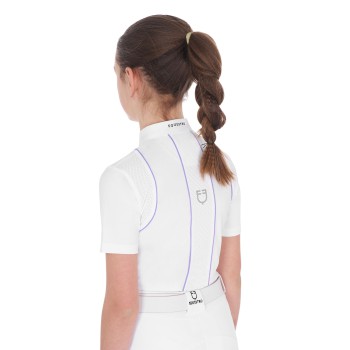 POLO DE COMPÉTITION FILLE SLIM FIT AVEC BOUTONS