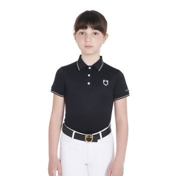 POLO ENFANT COUPE SLIM EN TISSU TECHNIQUE ANTIBACTÉRIEN