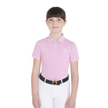 POLO ENFANT COUPE SLIM EN TISSU TECHNIQUE ANTIBACTÉRIEN