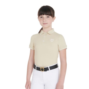 POLO ENFANT COUPE SLIM EN TISSU TECHNIQUE ANTIBACTÉRIEN