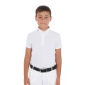 POLO DE COMPÉTITION ENFANT COUPE SLIM À QUATRE BOUTONS