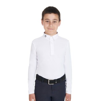 POLO DE COMPÉTITION ENFANT SLIM FIT TROIS BOUTONS