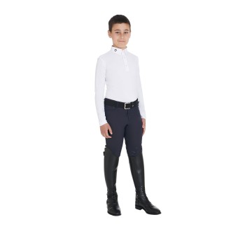 POLO DE COMPÉTITION ENFANT SLIM FIT TROIS BOUTONS