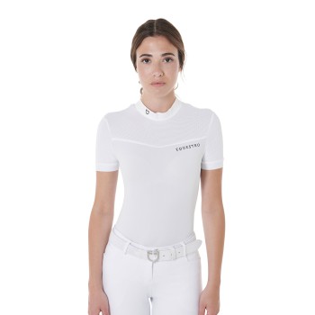 POLO DE COMPÉTITION MANCHES COURTES FEMME EN TISSU TECHNIQUE