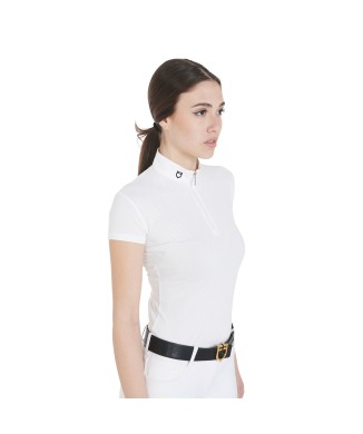 POLO DE COMPÉTITION FEMME SLIM FIT MICRO-PERFORÉ