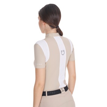 POLO D'ENTRAÎNEMENT POUR FEMME COUPE SLIM AVEC INSERTS EN MESH