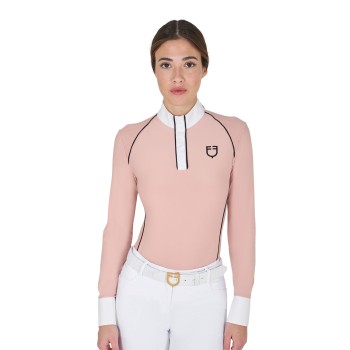 POLO DE COMPÉTITION FEMME COUPE SLIM AVEC INSERTS MESH