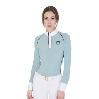 POLO DE COMPÉTITION FEMME COUPE SLIM AVEC INSERTS MESH