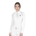 POLO DE COMPÉTITION FEMME COUPE SLIM AVEC INSERTS MESH