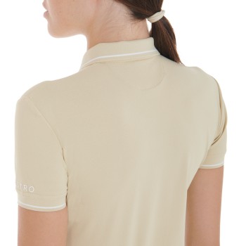 POLO FEMME COUPE SLIM EN TISSU RESPIRANT