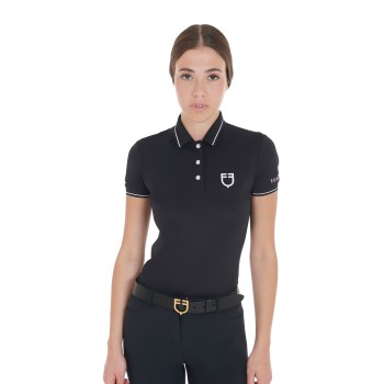 POLO FEMME COUPE SLIM EN TISSU RESPIRANT