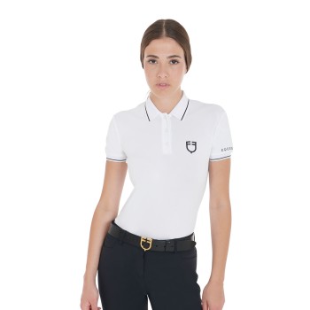 POLO FEMME COUPE SLIM EN TISSU RESPIRANT