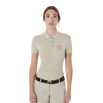 POLO FEMME COUPE SLIM EN TISSU RESPIRANT