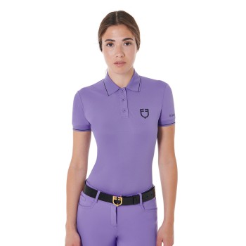 POLO FEMME COUPE SLIM EN TISSU RESPIRANT