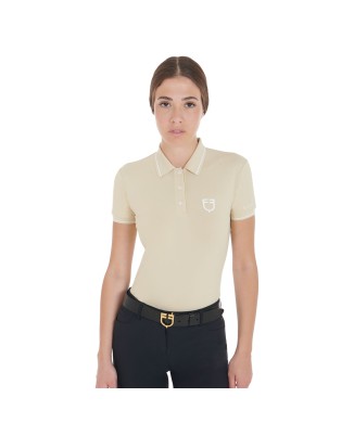 POLO FEMME COUPE SLIM EN TISSU RESPIRANT