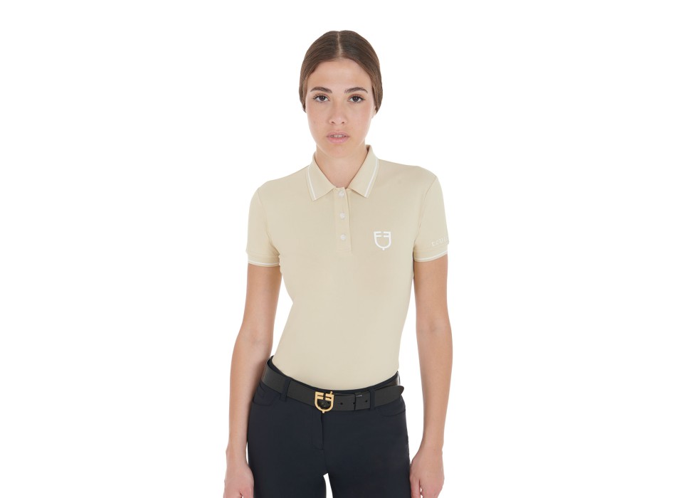 POLO FEMME COUPE SLIM EN TISSU RESPIRANT