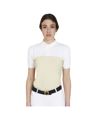 POLO FEMME COUPE SLIM TISSU TECHNIQUE ET MAILLE promo