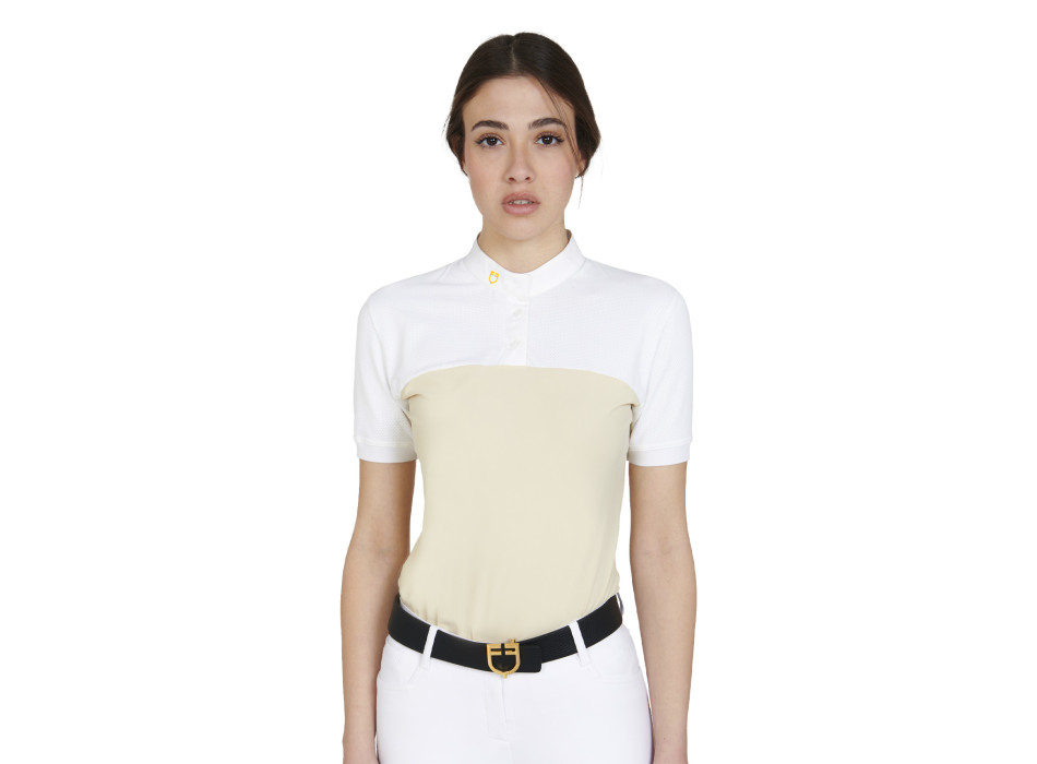 POLO FEMME COUPE SLIM TISSU TECHNIQUE ET MAILLE promo