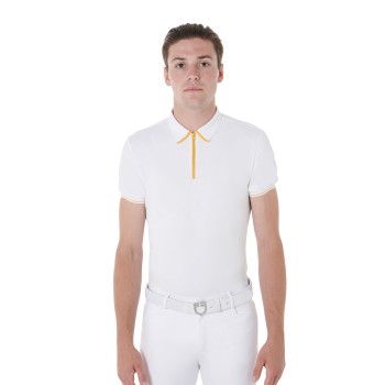 POLO D'ENTRAÎNEMENT POUR HOMMES AVEC DÉTAILS CONTRASTÉS