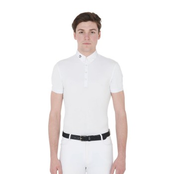 POLO DE COMPÉTITION HOMME EN TISSU TECHNIQUE RESPIRANT