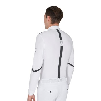 POLO DE COMPÉTITION HOMME COUPE SLIM MANCHES LONGUES