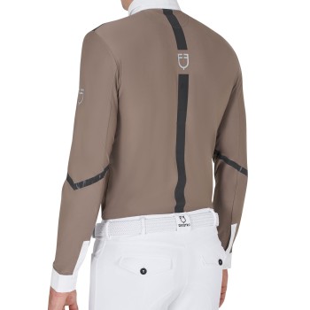 POLO DE COMPÉTITION HOMME COUPE SLIM MANCHES LONGUES