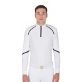 POLO DE COMPÉTITION HOMME COUPE SLIM MANCHES LONGUES